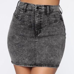 FN Bring it denim skirt